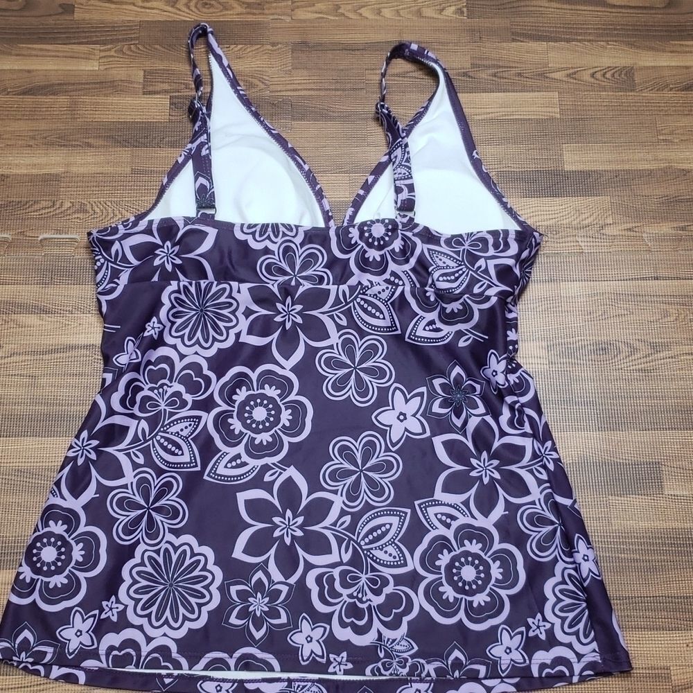 Swim Suit Top Purple size Large - Picture 8 of 12